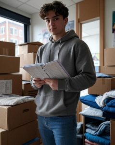 student on the move